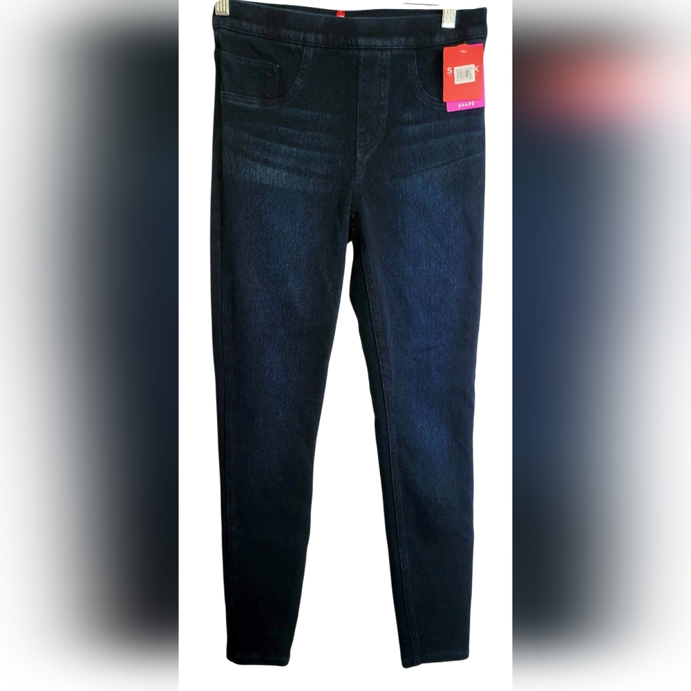 SPANX Ankle Jean-ish Leggings /Jeggings in Twilight Rinse Dark Blue NWT MSRP $98